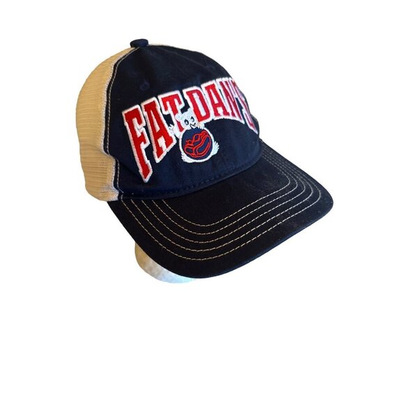 Fat Dans Navy & Beige Trucker Hat With Mesh Back - Picture 2 of 5